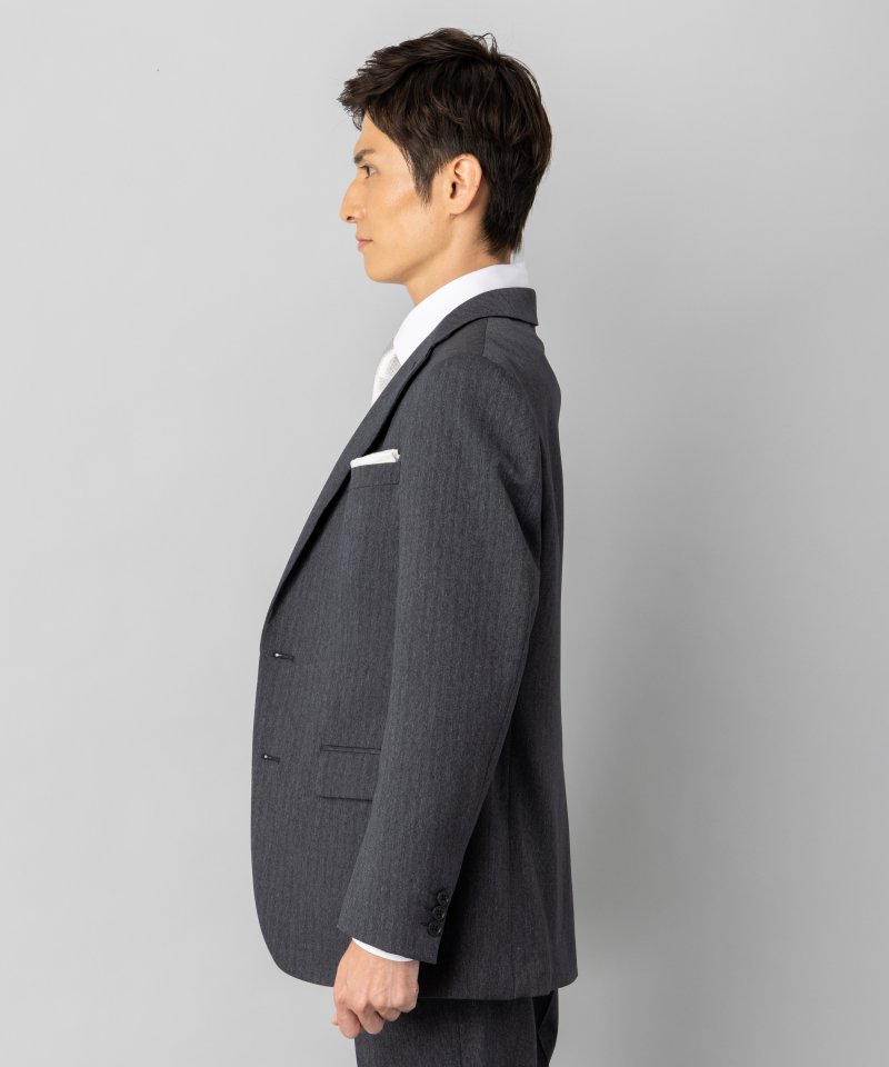 Select Shop ヘリンボーン3ピーススーツ グレー系 | 結婚式パーティー