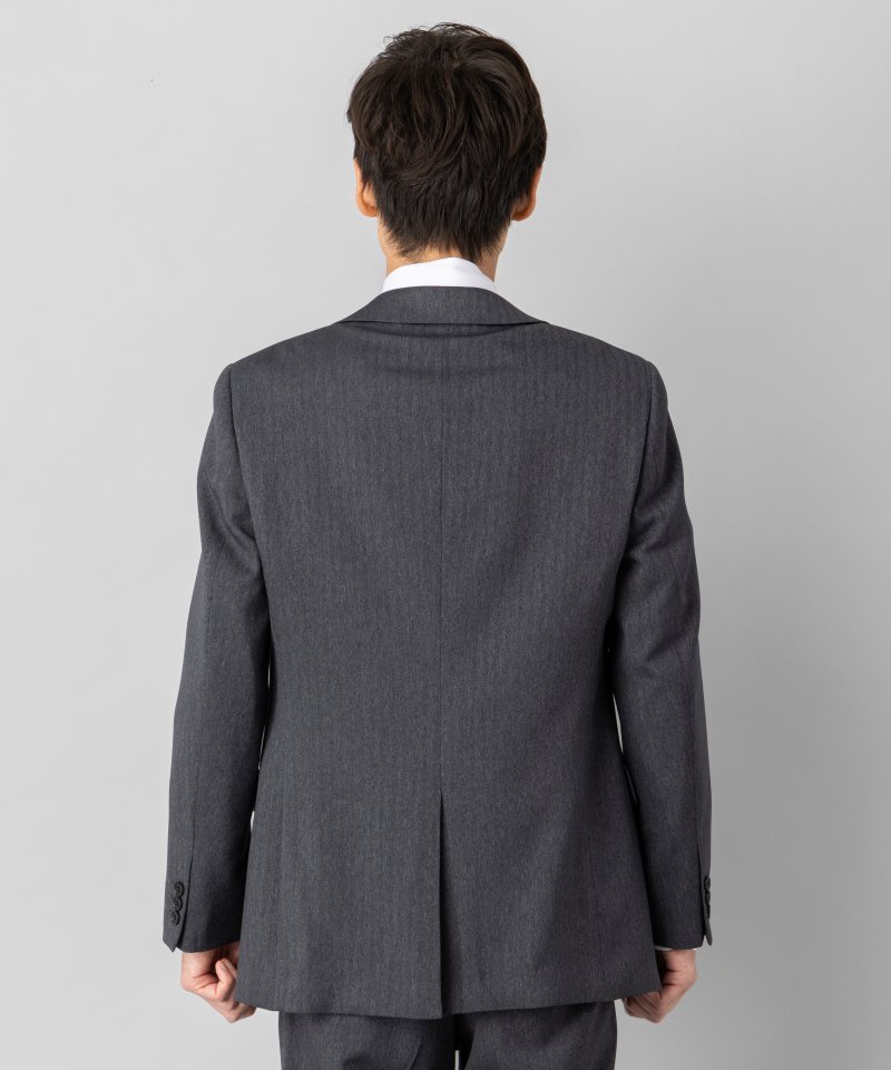 Select Shop ヘリンボーン3ピーススーツ グレー系 | 結婚式パーティー