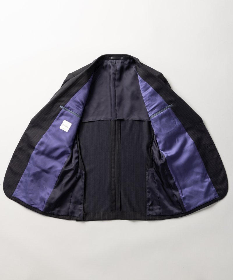 Paul Smith ポールスミス ヘリンボーンストライプ2Bスーツ ネイビー系