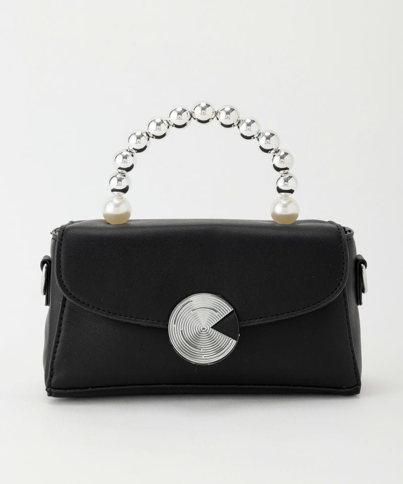 DIANA ダイアナ グリッターミニボストンバッグ ブラック系 | 結婚式