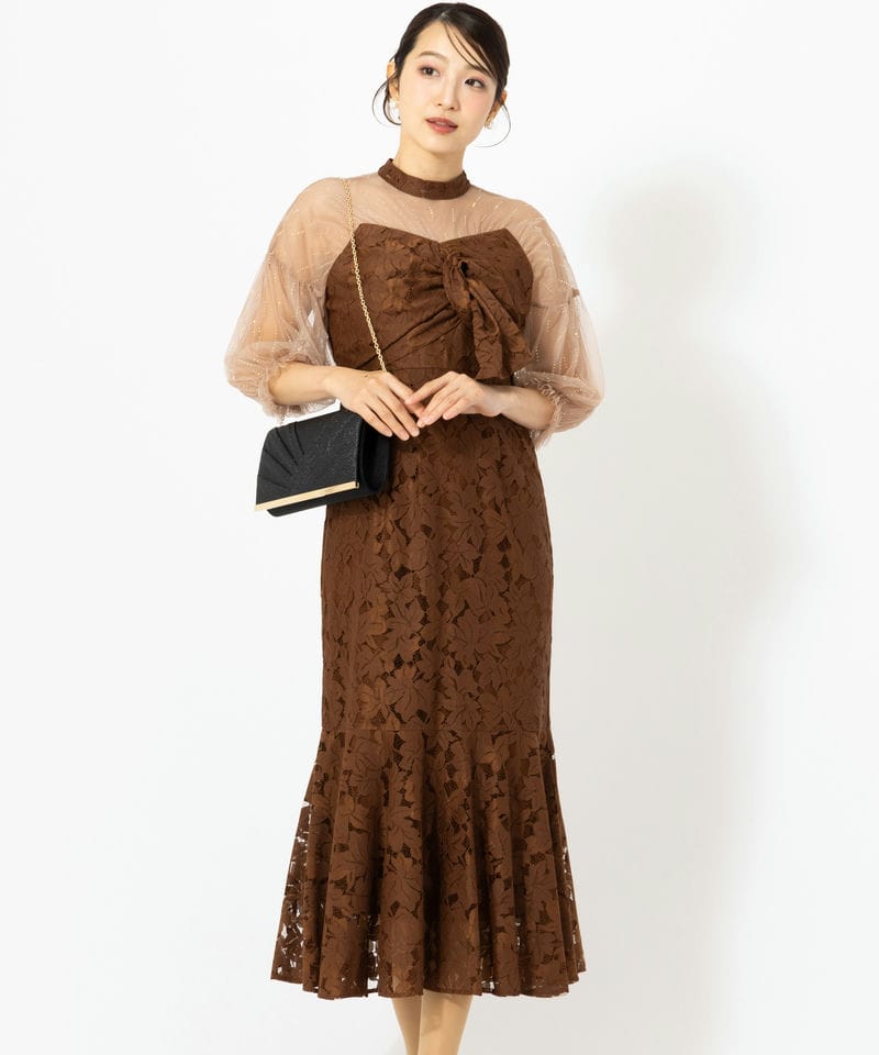 Leja 【ドレス2点SET】レジャ ボリュームチュールパイピングフレ