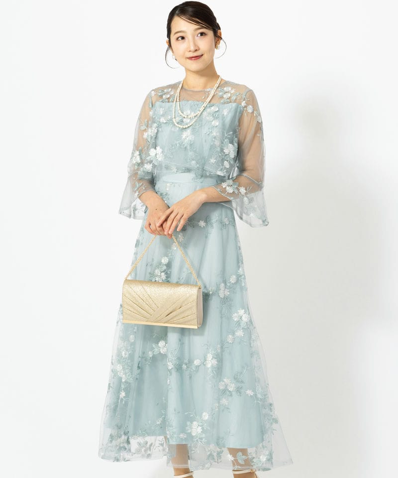 Select Shop エンブロイダリーコクーンドレス その他 x ピンク系