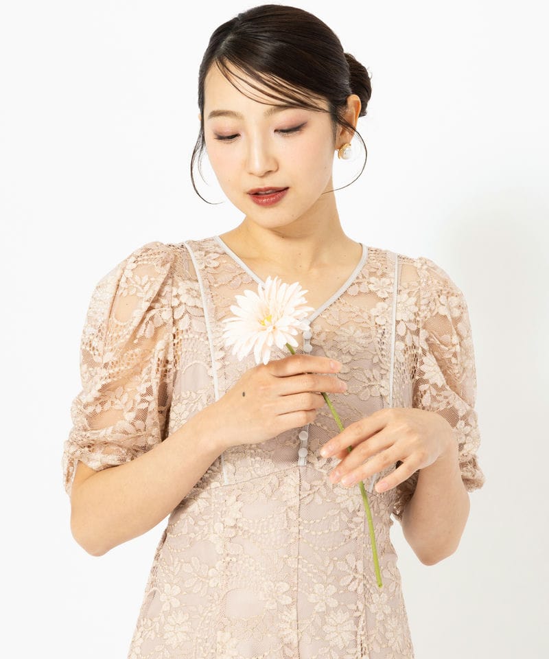 FRAY I.D フレイアイディー スパンコール刺繍レースドレス その他 x
