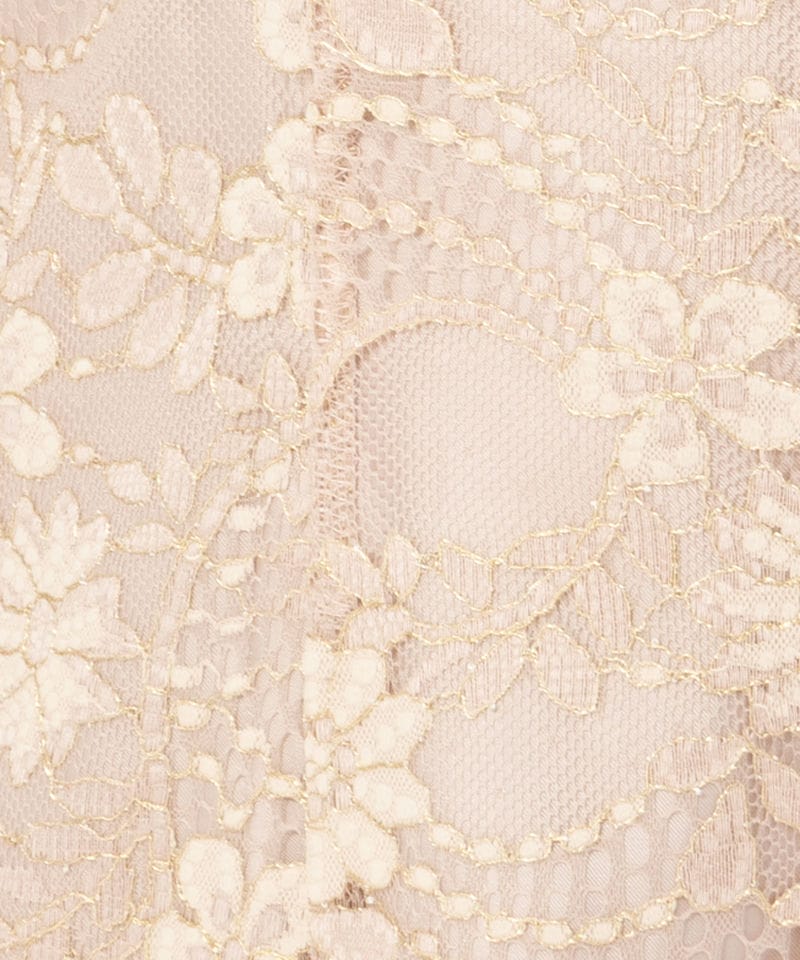 JILL STUART ジルスチュアート ラメコードレースバイカラードレス