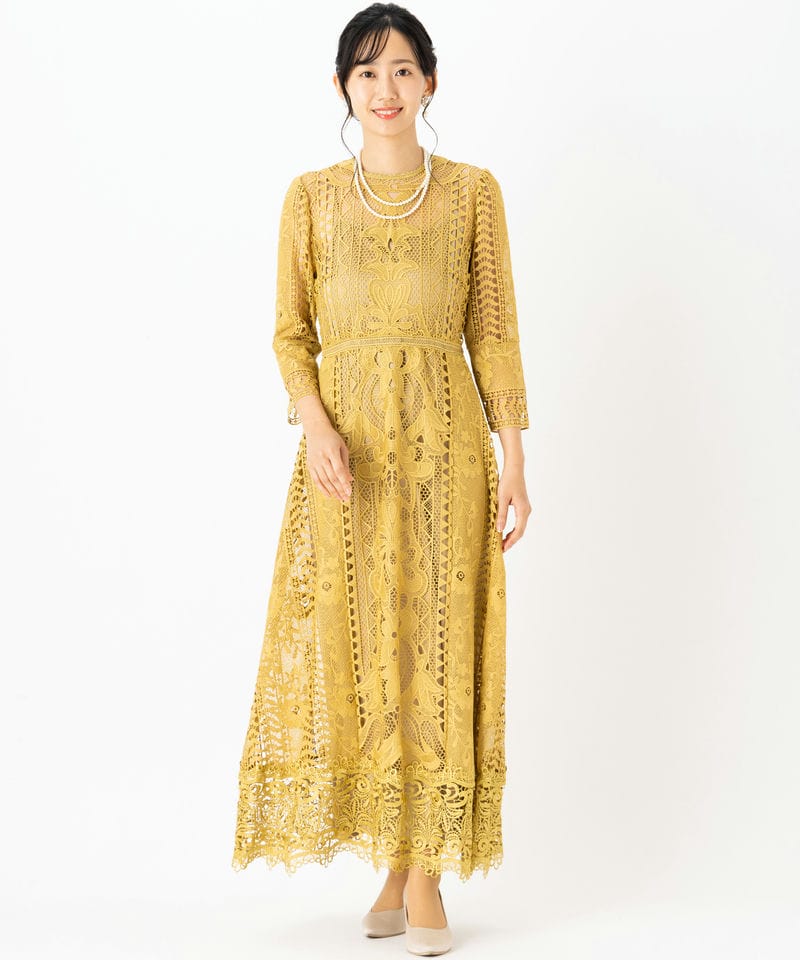 Ameri VINTAGE/ドレス/イエロー系のレンタルアイテム | 結婚式 