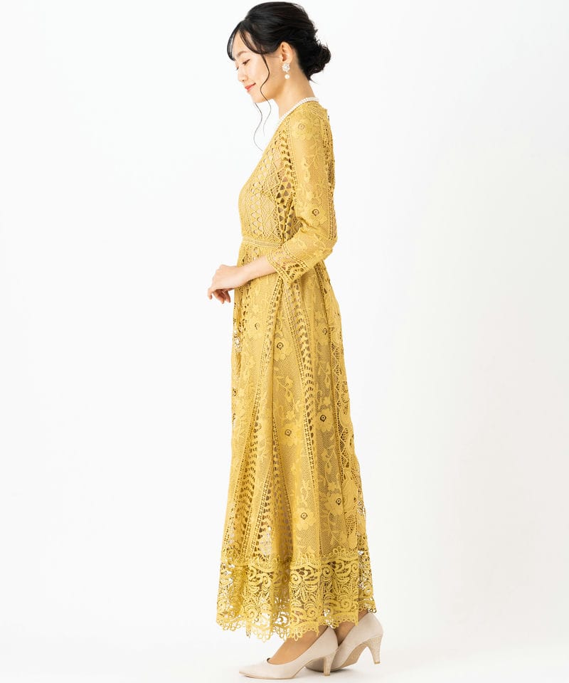 Ameri VINTAGE アメリヴィンテージ ウントケミカルレースフレアドレス