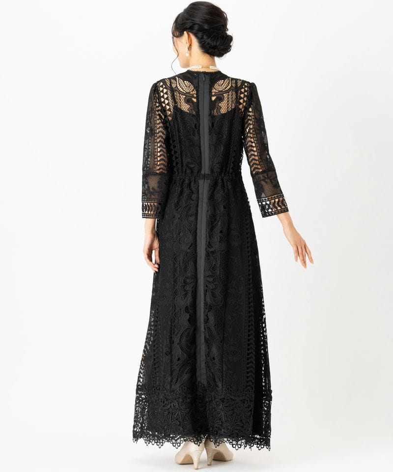 Ameri VINTAGE アメリヴィンテージ ウントケミカルレースフレアドレス