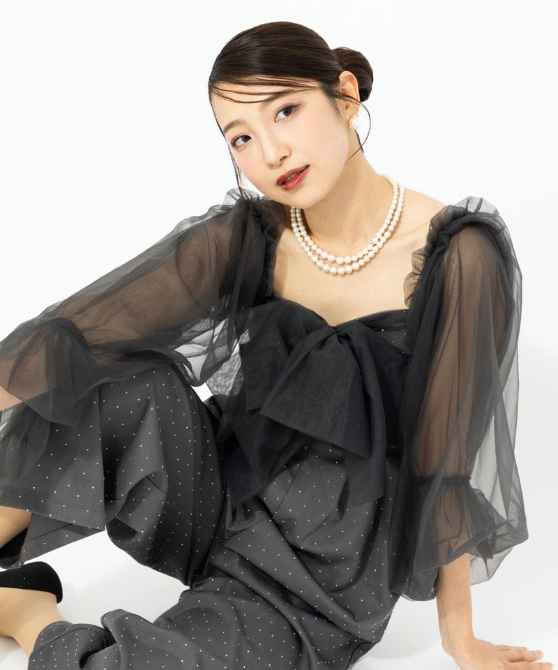 Chico チコ フロントリボンドッキングコンビネゾン ベージュ系 | 結婚