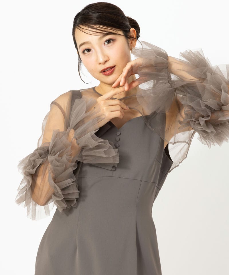 eimy istoire エイミーイストワール ラッフルスリーブチュールボレロ