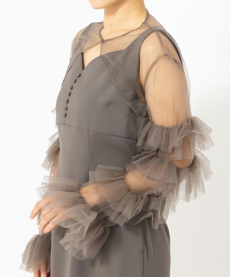 eimy istoire エイミーイストワール ラッフルスリーブチュールボレロ