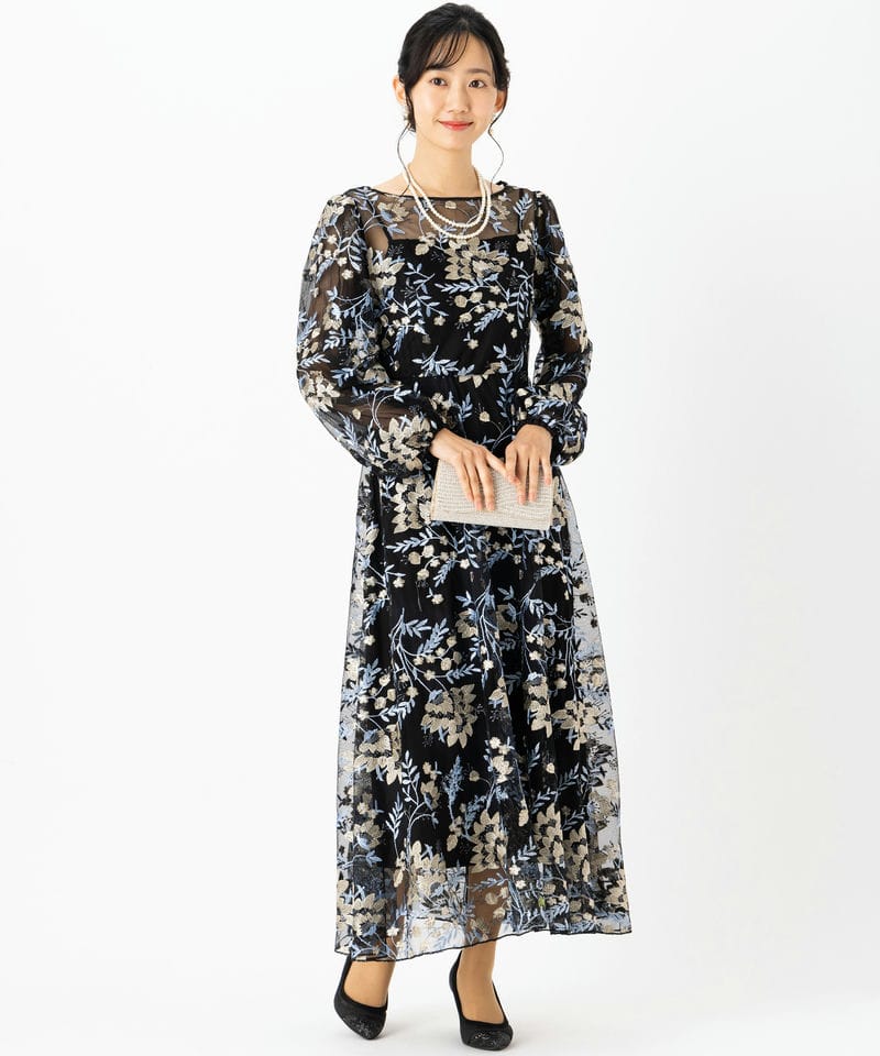 Kastane カスタネ エンブロイダリーオーガンジードレス その他 x