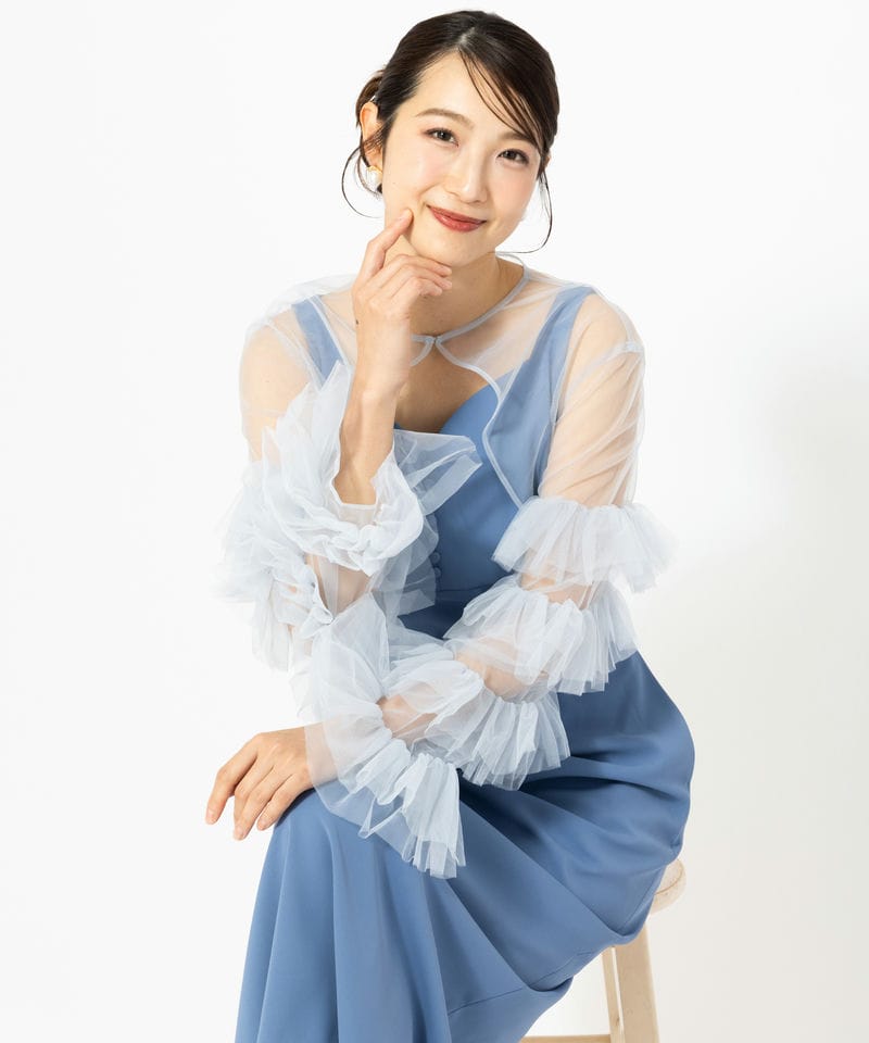 eimy istoire エイミーイストワール ラッフルスリーブチュールボレロ