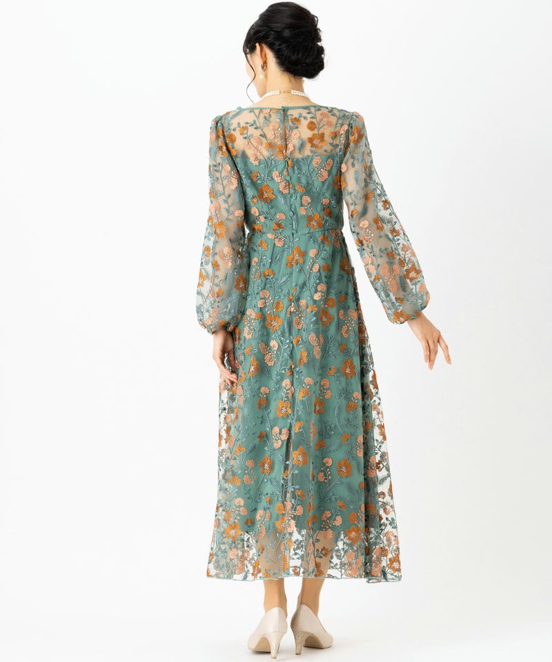 Kastane カスタネ エンブロイダリーオーガンジードレス その他 x