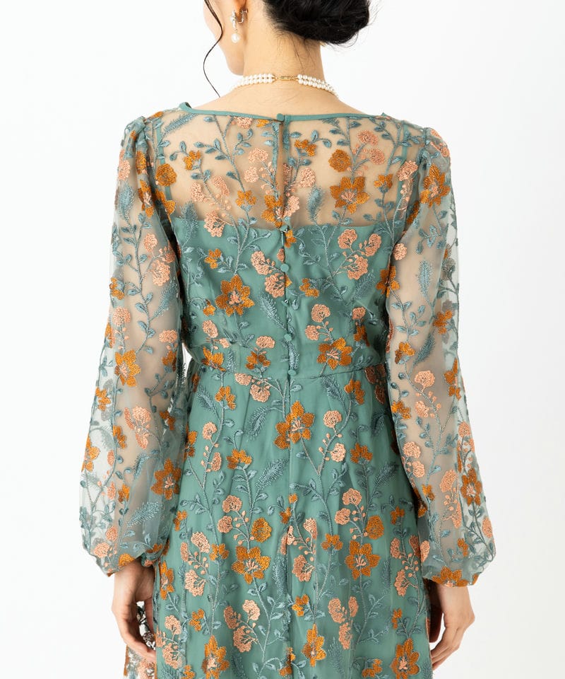 Kastane カスタネ エンブロイダリーオーガンジードレス その他 x