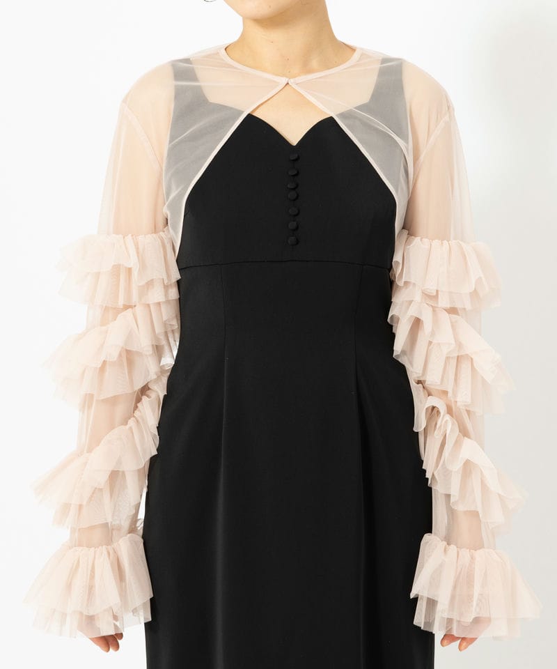eimy istoire エイミーイストワール ラッフルスリーブチュールボレロ