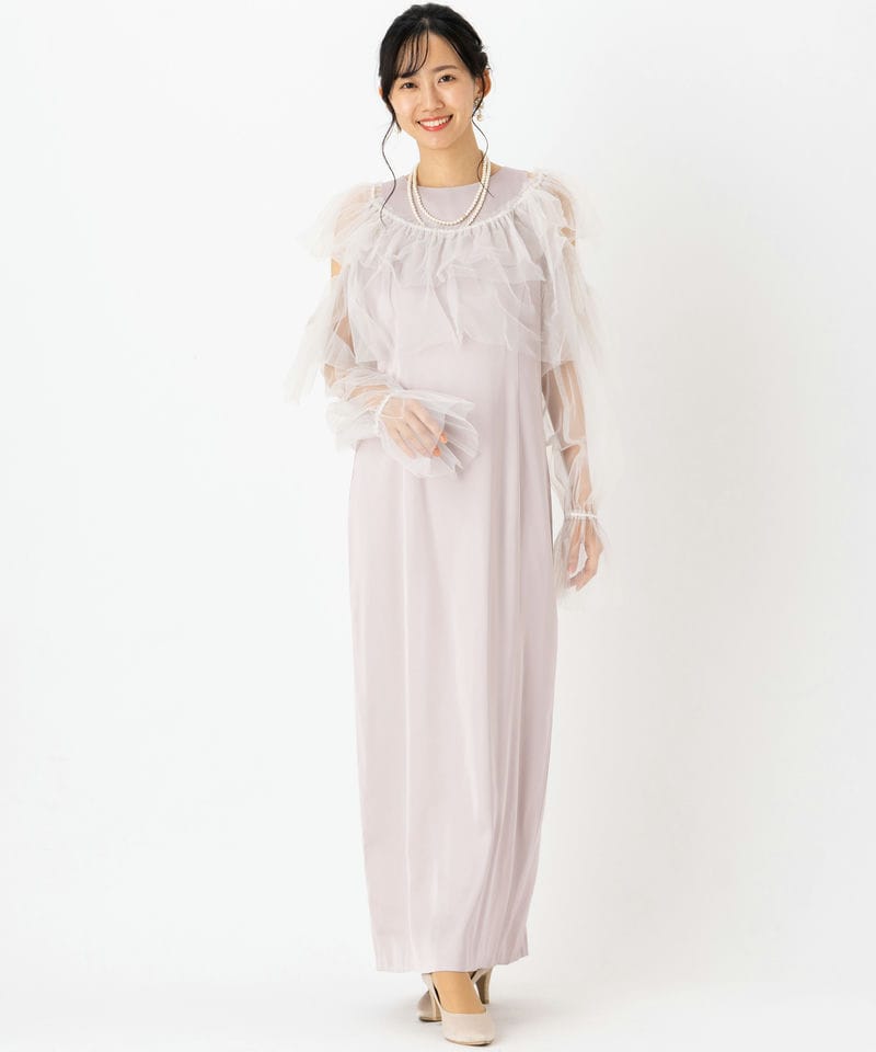 FRAY I.D フレイアイディー ギャザーボレロコンビドレス その他 x