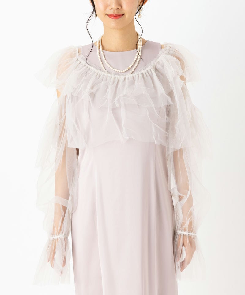 FRAY I.D フレイアイディー ギャザーボレロコンビドレス その他 x