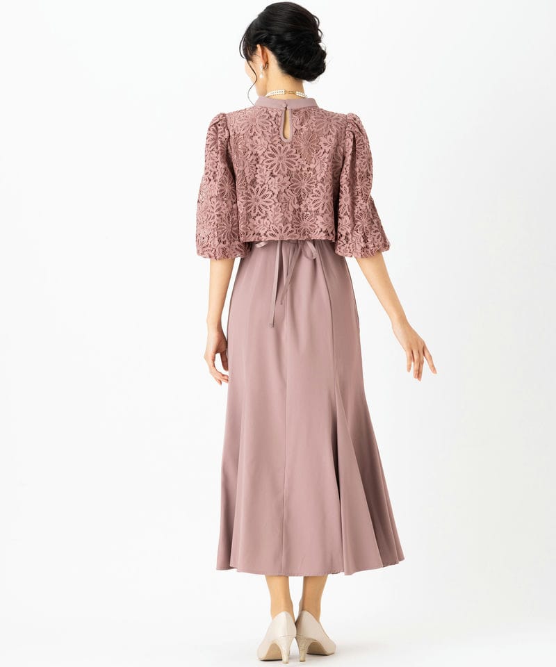 WILLSELECTION ウィルセレクション コードレースレイヤードドレス