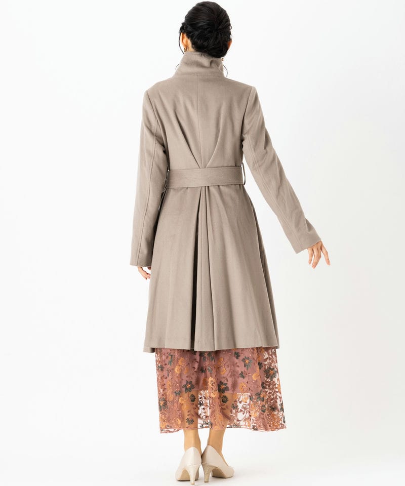RUIRUE BOUTIQUE ルイルエブティック スタンドカラーフレアウール 