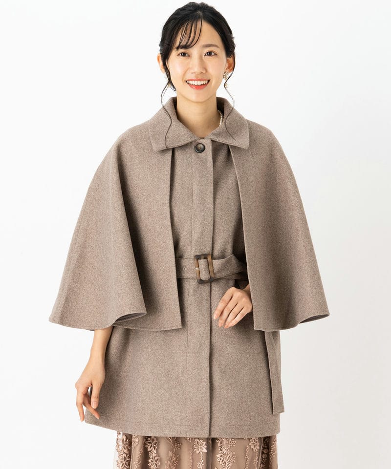 SNIDEL スナイデル ショートケープコート その他 x ホワイト系 | 結婚