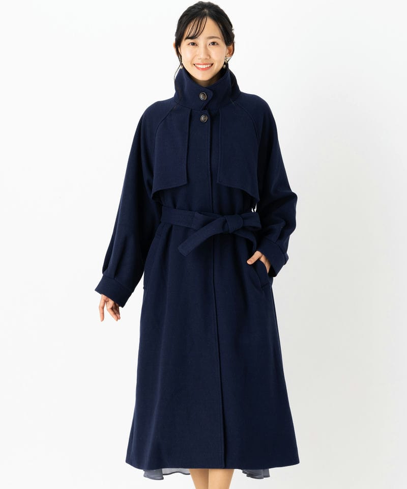 LAGUNAMOON ラグナムーン グラシエツイルチェスターコート ネイビー系