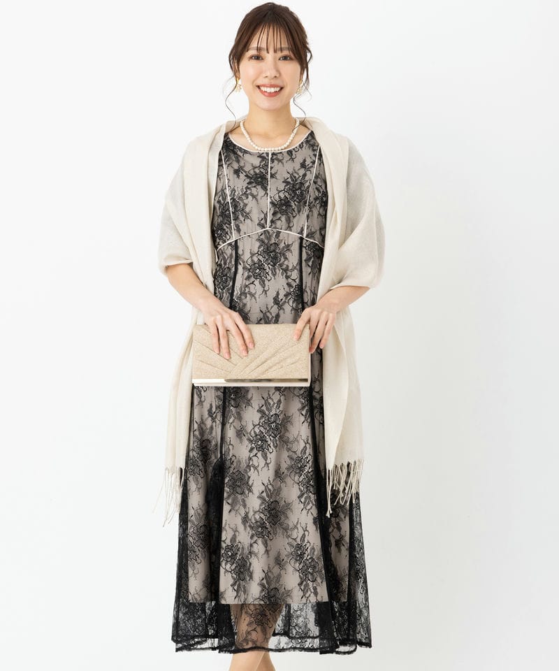 JILL STUART 【ドレス3点セット】ジルスチュアート バイカラーラッフル