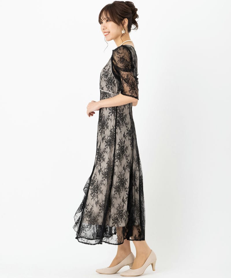 JILL STUART 【ドレス3点セット】ジルスチュアート バイカラーラッフル
