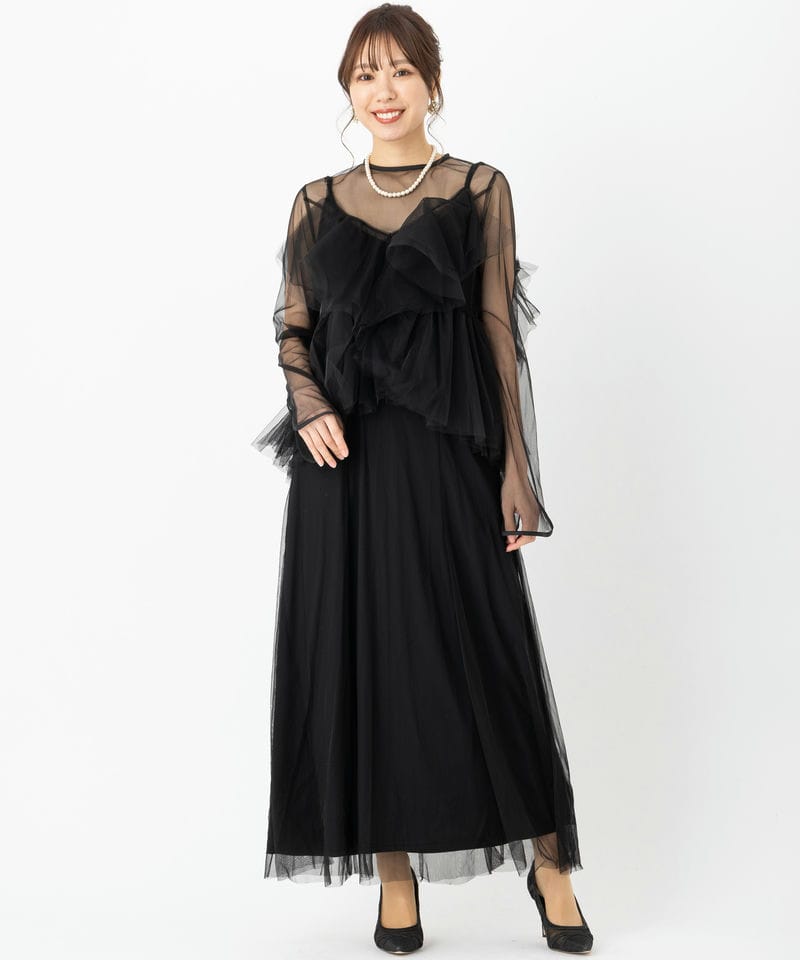 【AMERI アメリ】ビスチェセット ジャケットドレス グレー Mサイズ Ameri VINTAGE アメリヴィンテージ ウントチュールビスチェレイヤード