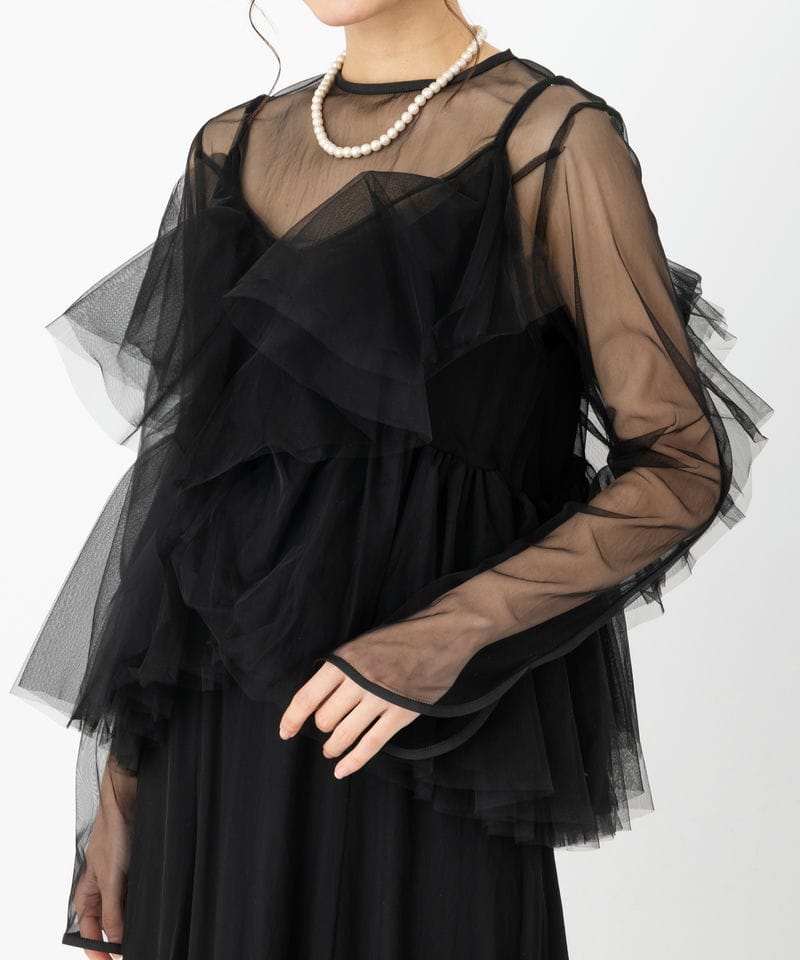 【AMERI アメリ】ビスチェセット ジャケットドレス グレー Mサイズ Ameri VINTAGE アメリヴィンテージ ウントチュールビスチェレイヤード