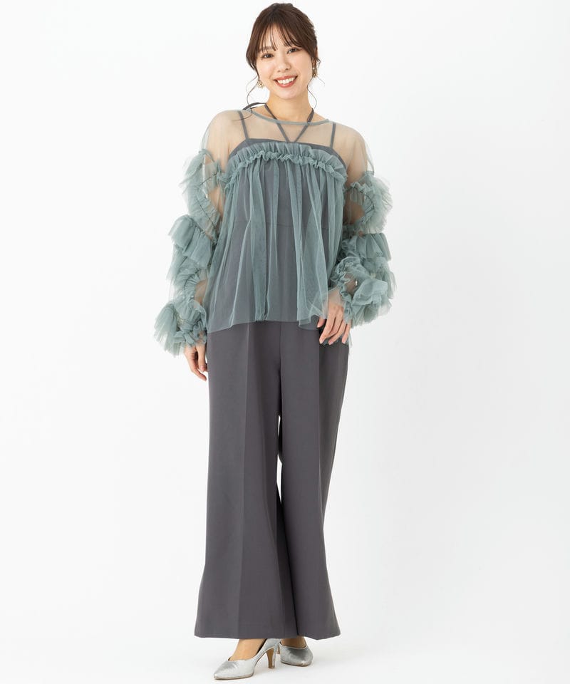 ANDRESD アンドレスド デコラティブチュールトップス&ダブルクロス