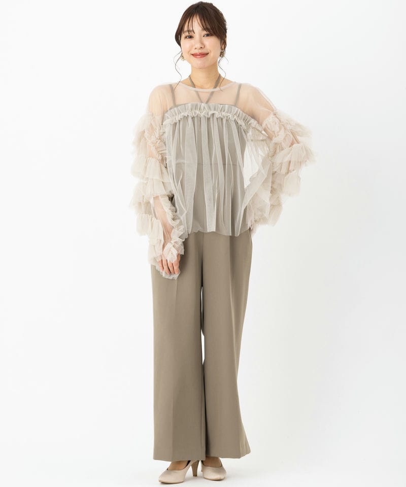 ANDRESD アンドレスド デコラティブチュールトップス&ダブルクロス