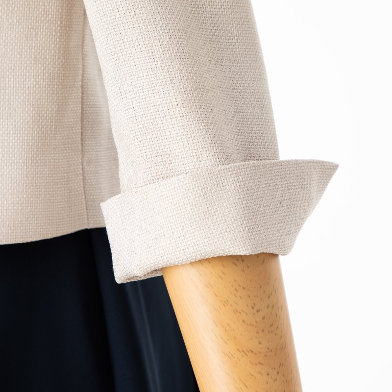 ANAYI アナイ ノーカラージャケット ベージュ系 | 結婚式パーティーの