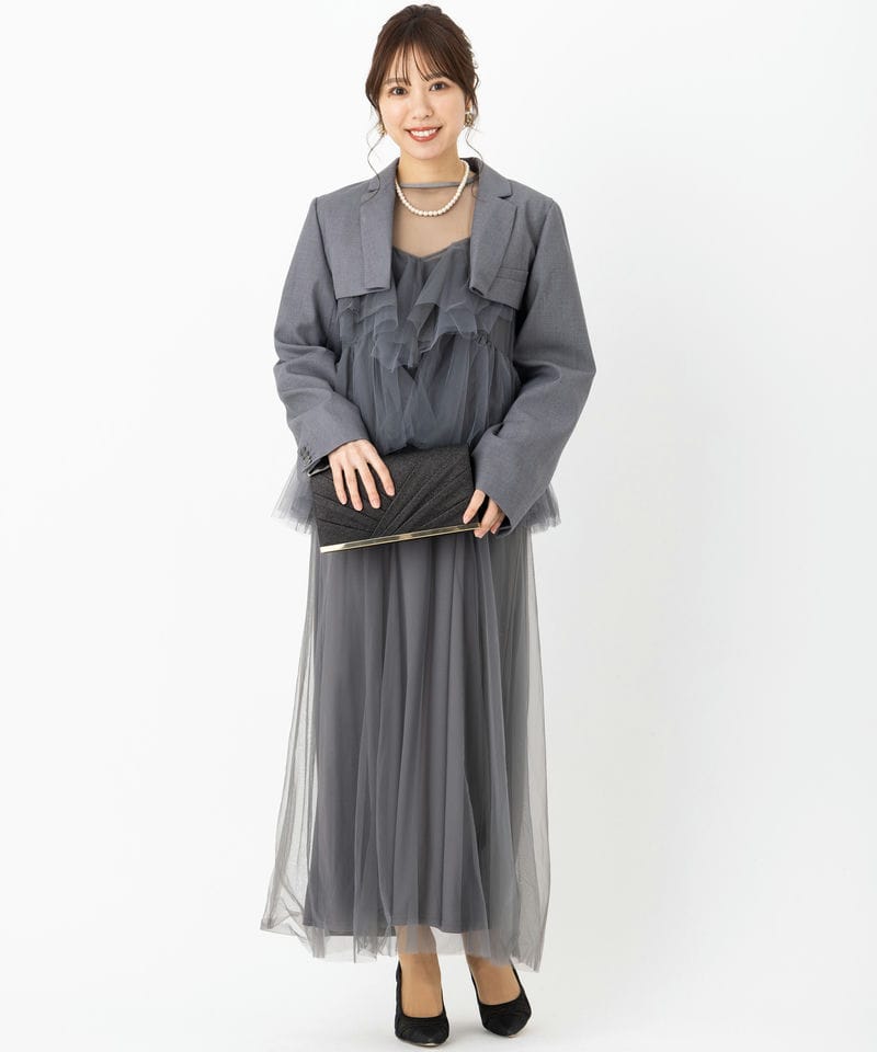 Ameri VINTAGE アメリヴィンテージ ボブカットジャケット グレー系