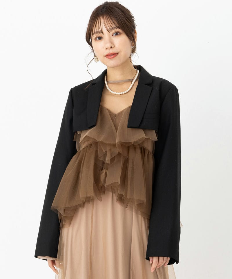 Ameri VINTAGE アメリヴィンテージ 2WAYリボンボレロドレス ブラック系