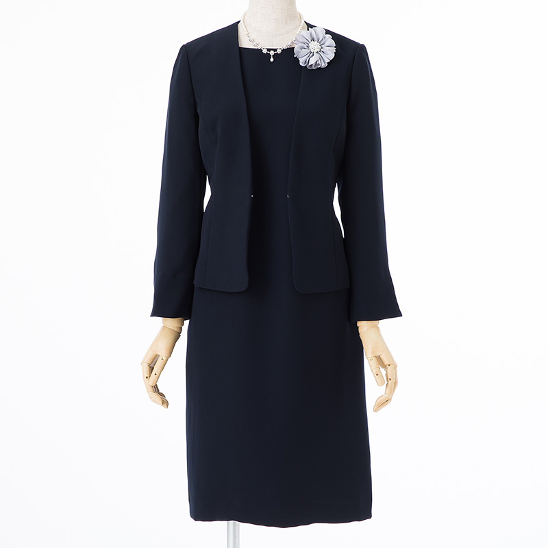 Select Shop 【スーツ2点SET】ジャケット+ワンピース ブラック系 x