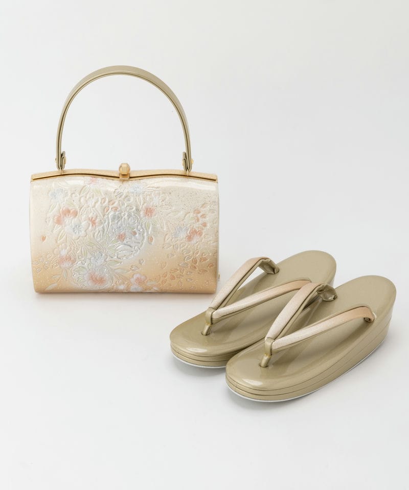 Select Shop 【バッグ・草履セット】花型押し模様 枝垂れ桜 その他 x
