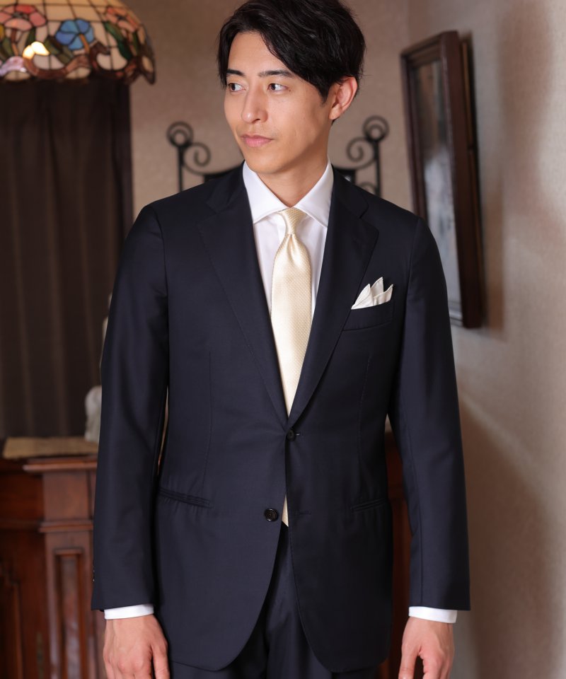 トゥモローランド ゼニア15milmil メンズスーツ　美品 TOMORROWLAND トゥモローランド Super150'sウールシングルブレステッド