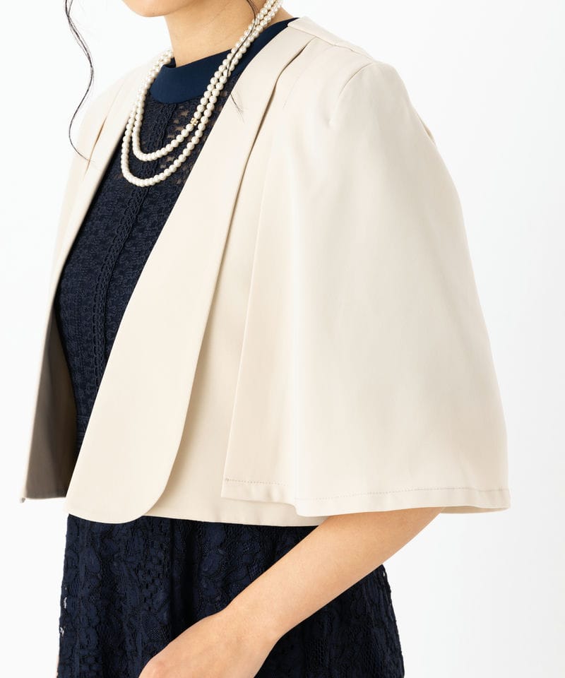 Select Shop ケープジャケット ベージュ系 | 結婚式パーティーの