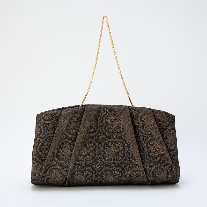 URBAN RESEARCH アーバンリサーチ 刺繍レースクラッチバッグ ブラック