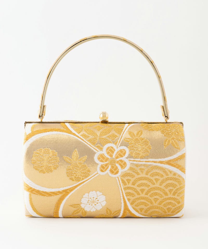 Select Shop 【バッグ・草履セット】吉祥四季花文様 ゴールド系 | 結婚