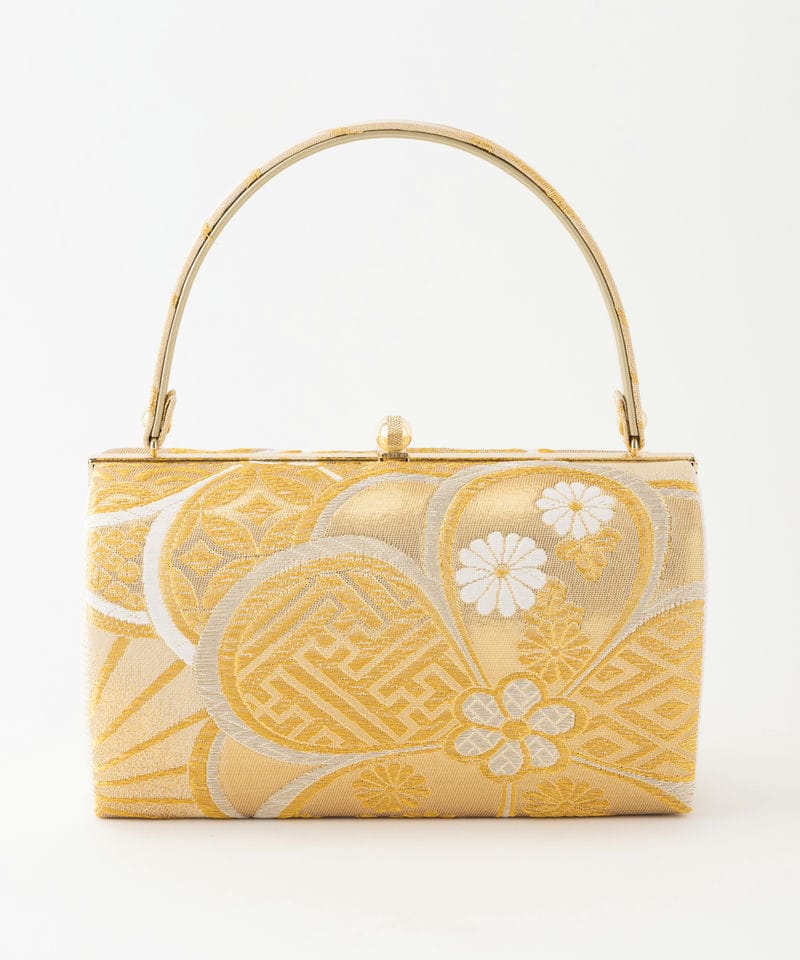 Select Shop 【バッグ・草履セット】吉祥四季花文様 ゴールド系 | 結婚