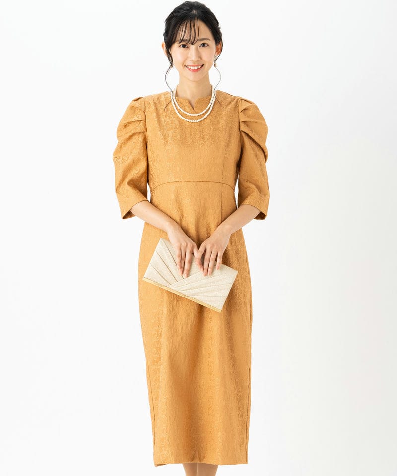 Select Shop 【ドレス2点セット】ジャガードパフスリーブドレス その他