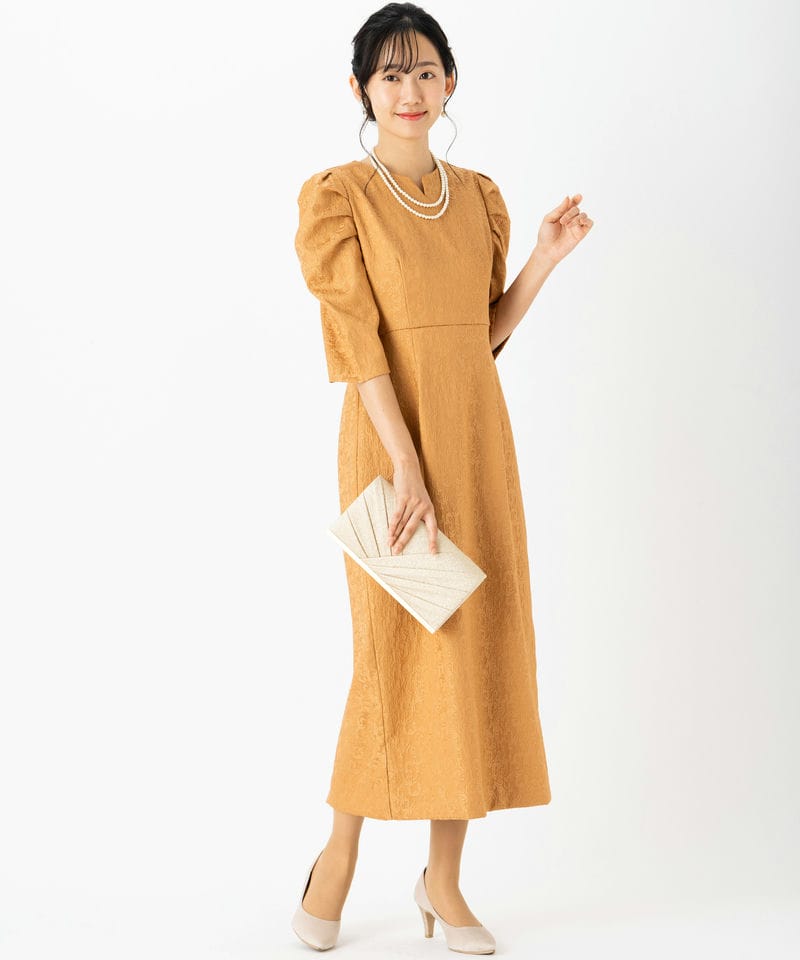 Select Shop 【ドレス2点セット】ジャガードパフスリーブドレス その他