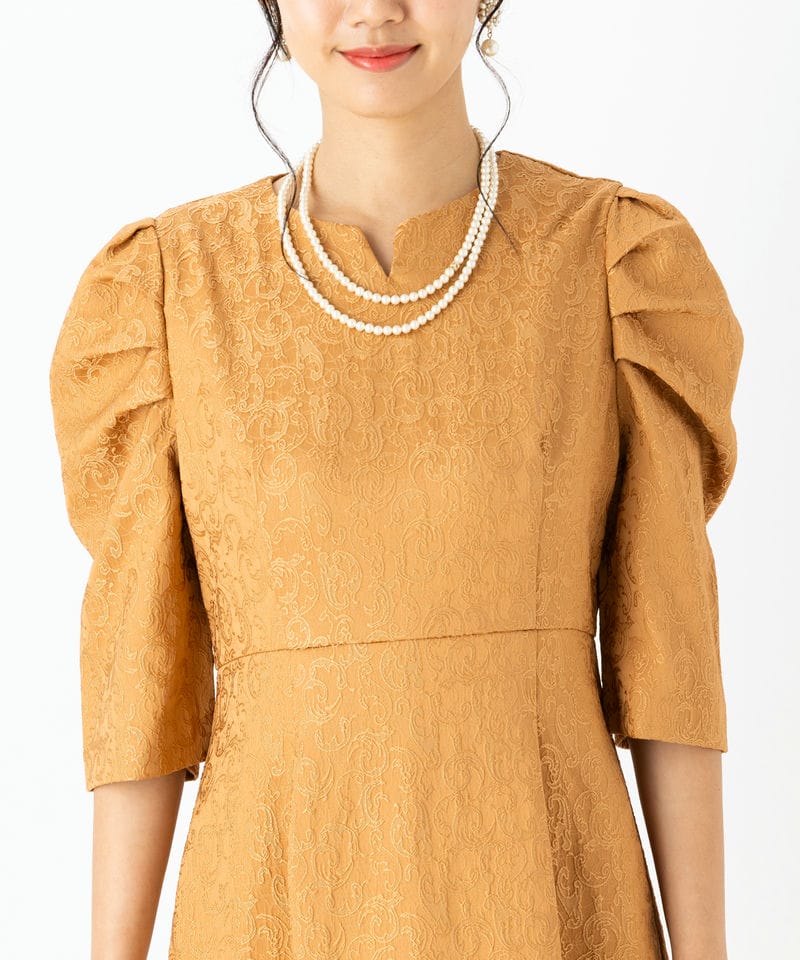 Select Shop 【ドレス2点セット】ジャガードパフスリーブドレス その他