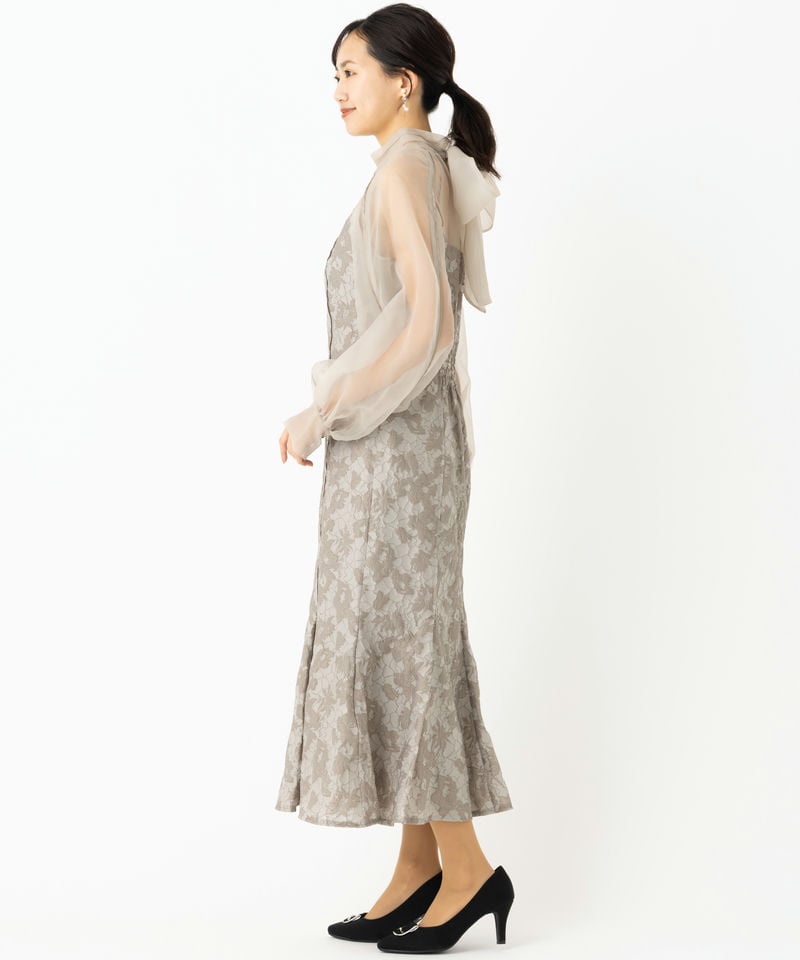 FRAY I.D フレイアイディー グロッシーレースジャガードマーメイド