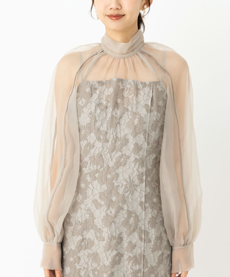 FRAY I.D フレイアイディー グロッシーレースジャガードマーメイド