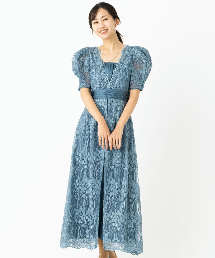 LilyBrown リリーブラウン カシュクールフラワーレースドレス その他 x