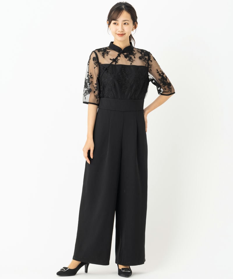 Ameri VINTAGE アメリヴィンテージ スパンコールレースロンパース