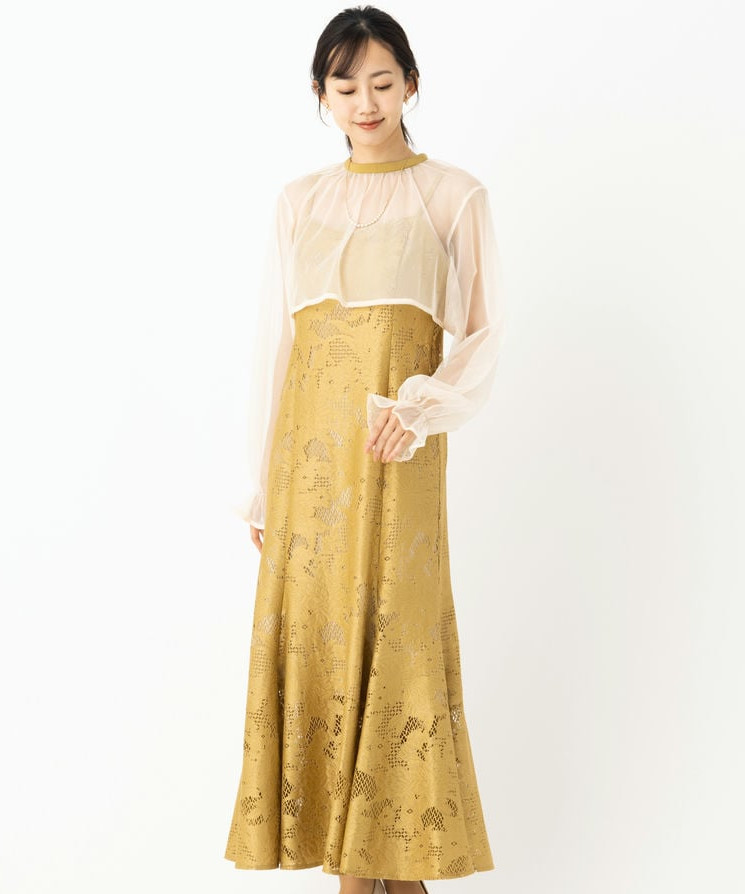 etoll. エトル 3wayシフォンボレロ&レースキャミドレス その他 x