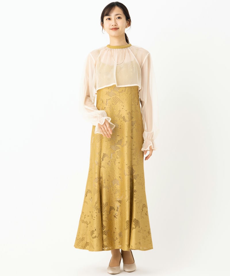 etoll. エトル 3wayシフォンボレロ&レースキャミドレス その他 x